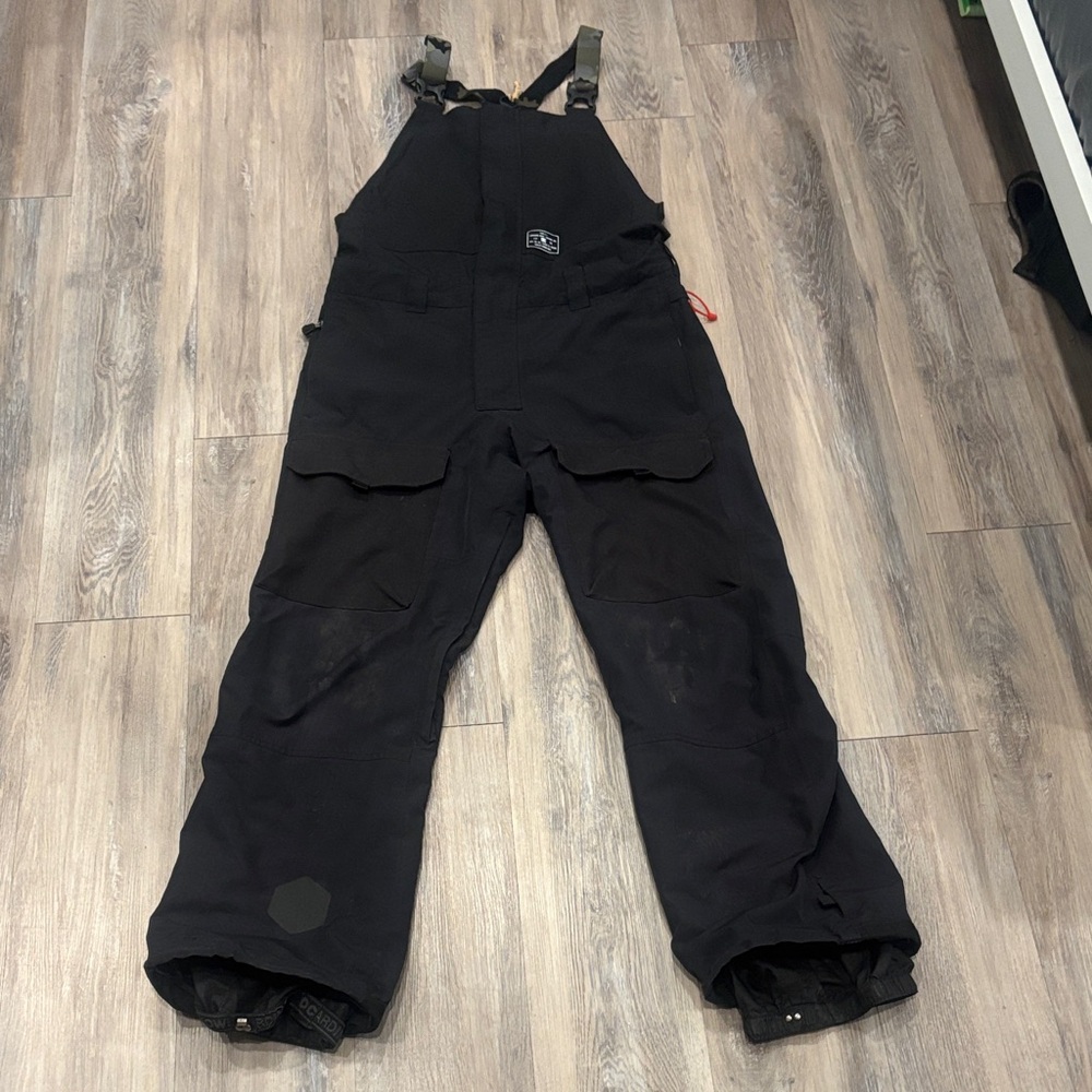 DC Men's Black Snow Bib Pants